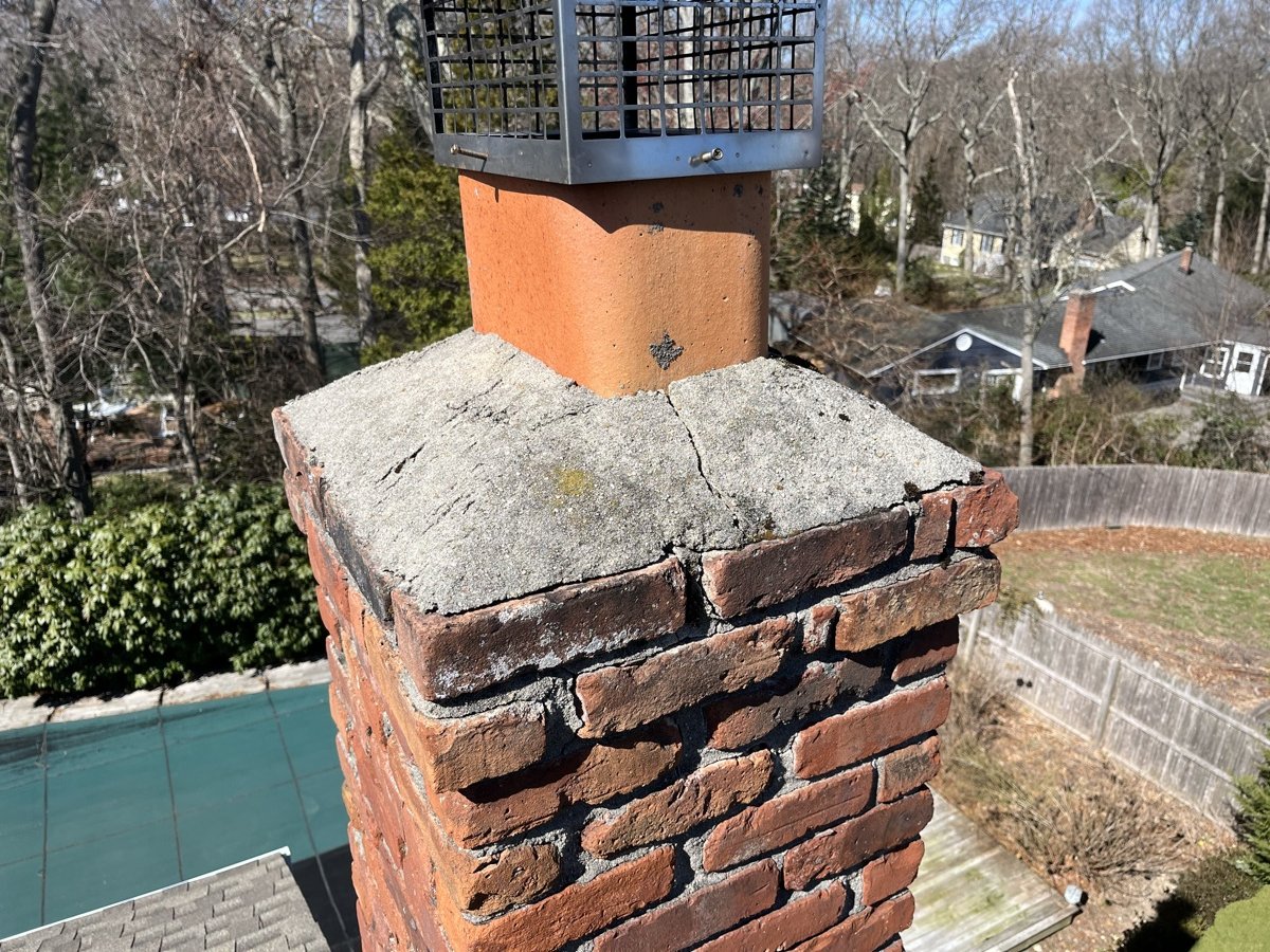 Chimney in need of masonry work